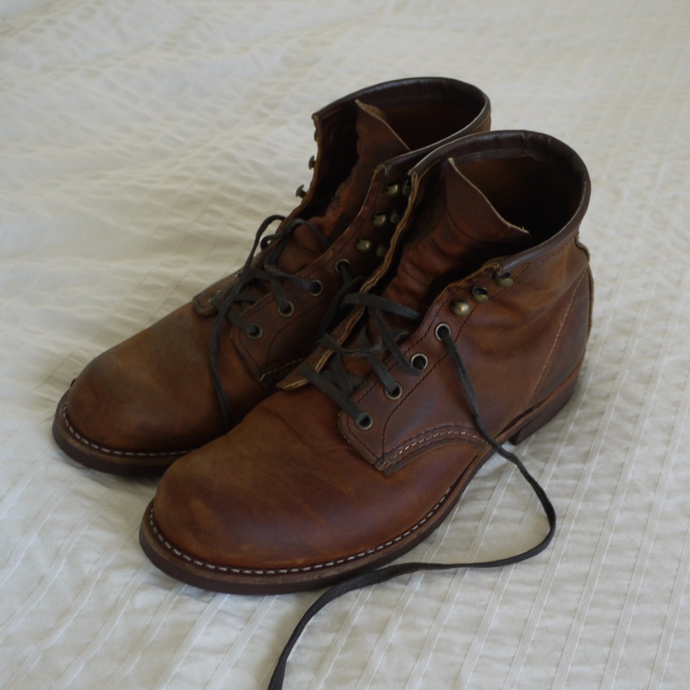 Like New Red Wing Blacksmith Seconds Leather Boots